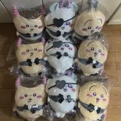 ①ちいかわ　てんしとあくまなBIGぬいぐるみ　うさぎ　モモンガ　くりまんじゅう