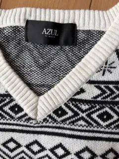 AZUL BY MOUSSY ノルディック柄 Vネックニット Sのサムネイル