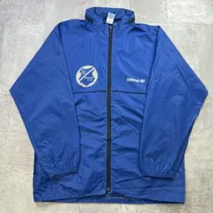 90s adidas ナイロンジャケット トレフォイルロゴ 万国旗タグ L