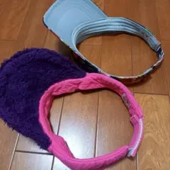 美品 ゴルフ レディース サンバイザー デサント アディダス マンシングウェア