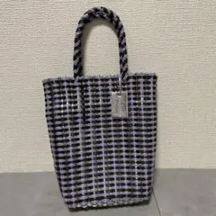 BEAUTY&YOUTH コンビメッシュミニトートバッグ/かごバッグ LILAC