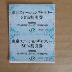 東京ステーションギャラリー 50%割引券 2枚 JR東日本 株主優待のサムネイル