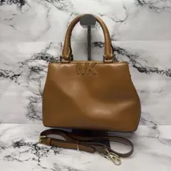 (美品)大人気、マイケルコース、2way、オールレザー、シボ革、人気色、3層式