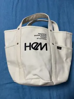 HEM ヘム　トートバッグ　ホワイトのサムネイル