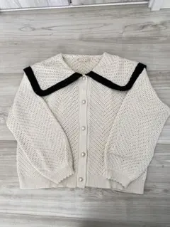 エムズ　襟付きカーディガン　美品