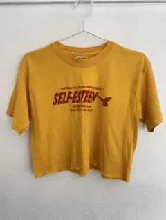 クロップドTシャツ イエロー