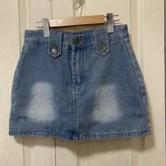 デニムミニスカート Mサイズ ライトブルー