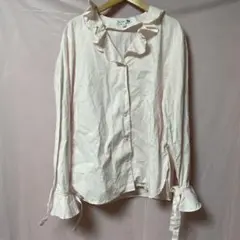 JWANDERSON ユニクロ　フリル付き長袖シャツ Lサイズ ピンク