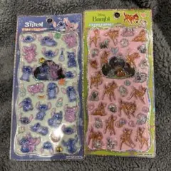 【正規品】プチドロップステッカー　スティッチ　バンビ