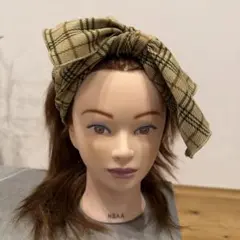 カオリノモリ チェック柄ヘアバンドのサムネイル