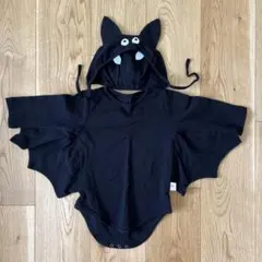 ハロウィン仮装　コウモリ着ぐるみ　ロンパース 80cm