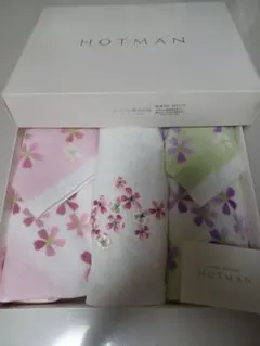 HOTMAN 桜の花柄タオルセット 3枚入り