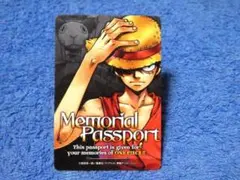 ワンピース お台場冒険王 メモリアルパスポート ルフィ 非売品 カード ONE PIECE ワンピース お台場冒険王 2003 メモリアルカード非売品
