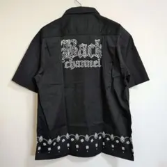 バックチャンネル　ペイズリーシャツ　ブラックのサムネイル
