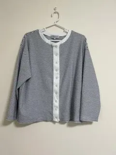 しまむらSEASON REASON ボーダー柄カーディガン