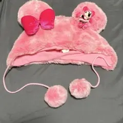 ディズニー ミニー リボン　ファンキャップ ピンク　廃盤　レアのサムネイル