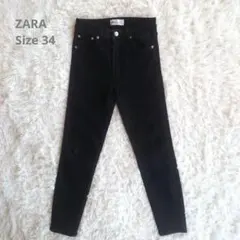 ZARA スキニー デニムパンツ 黒 EUR34のサムネイル