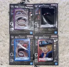 一番くじ　g賞　カードデザインアクリルスタンド　ルフィ　ニカ　イム　バギー　サボ