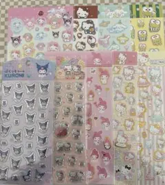 ダイソー　サンリオ　シール　まとめ売り