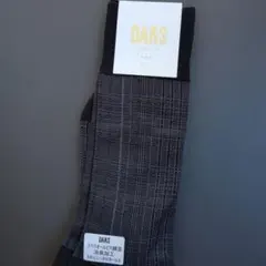 DAKS ソックス 日本製　チェック柄 24-26cm