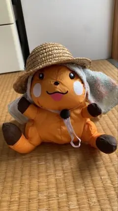農場仕事をしてるライチュウ　ぬいぐるみ　タフタ　バンプレスト　プライズ