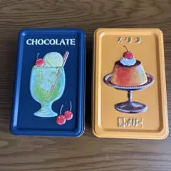 メリー　缶　はじけるキャンディチョコレート プリン　クリームソーダのサムネイル