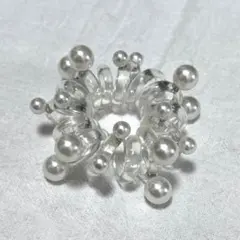 パール付き ヘアゴム