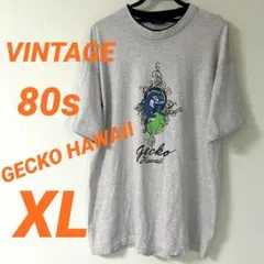 80s 90s GECKO HAWAII Tシャツ 2way リンガーXLサイズ