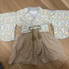 mocmof 袴　ベージュ　ロンパース　ベビー　70センチ