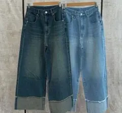 しまむら megumi ロールアップデニム M