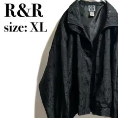 R&R ナイロンジャケット ブルゾン 薔薇 総柄 ヴィンテージ 海外古着