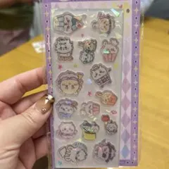 ちいかわ　アクリルシール　キラキラホログラム