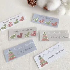クリスマス ステッカー 5枚セット