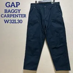 GAP バギーカーペンター　ペインター　ダブルニー　紺　W32L30 完売品のサムネイル