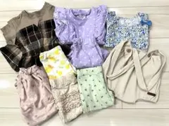 ベビー服 女の子 80 まとめ売り 9点 セット GU ワンピース ボトムス