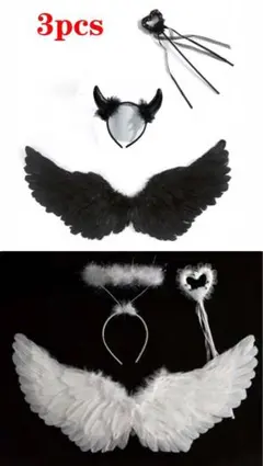SHEIN ハロウィン仮装 天使と悪魔 セット