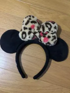 り様専用　ミニーちゃんカチューシャ　レオパード柄