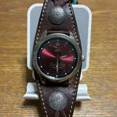 動作未確認』LIBERTY インディアンヘッド レザーバンド時計 - メルカリ