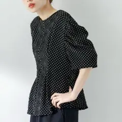 URBAN RESEARCH Sonny Label ふくれドットタックブラウス
