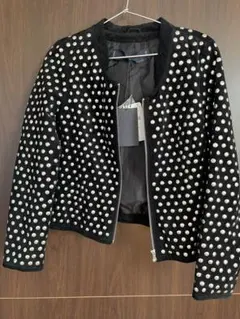 ZARA ブルゾン　スタッズ スエード レザー 豚革
