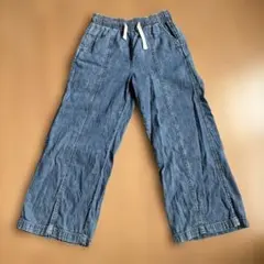 GAP デニム ワイド パンツ L 140 キッズ ガールズ 女の子のサムネイル