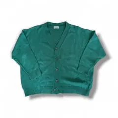 TEMPTATION グリーン Vネックカーディガン