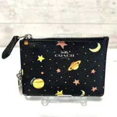 美品　COACH コーチ　宇宙柄 コインケース　カードケース