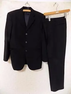 81624　Visage homme　シングルスーツ上下　背抜き　黒　Ｙ５