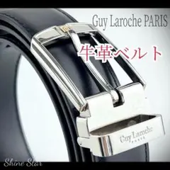 Guy Laroche PARIS ベルト 牛革レザー ブラック 黒 新品122