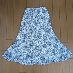 Mila Owenナローシルエットスカート花柄　ミラオーウェン　S　アイボリー