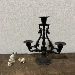 雰囲気の良い　キャンドルスタンド　燭台　骨董　古道具　アンティーク　古道具　李朝