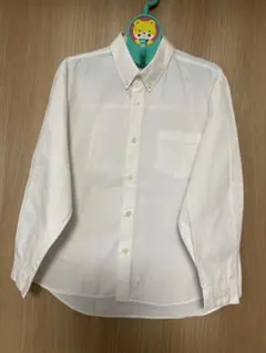 Rioボタンダウンシャツ(白・長袖)130