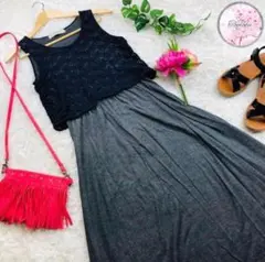 【映えるワンピース！】BEAUTY&YOUTH　S〜M　ノースリーブ　レース