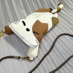 三毛猫のスマホショルダーポーチ